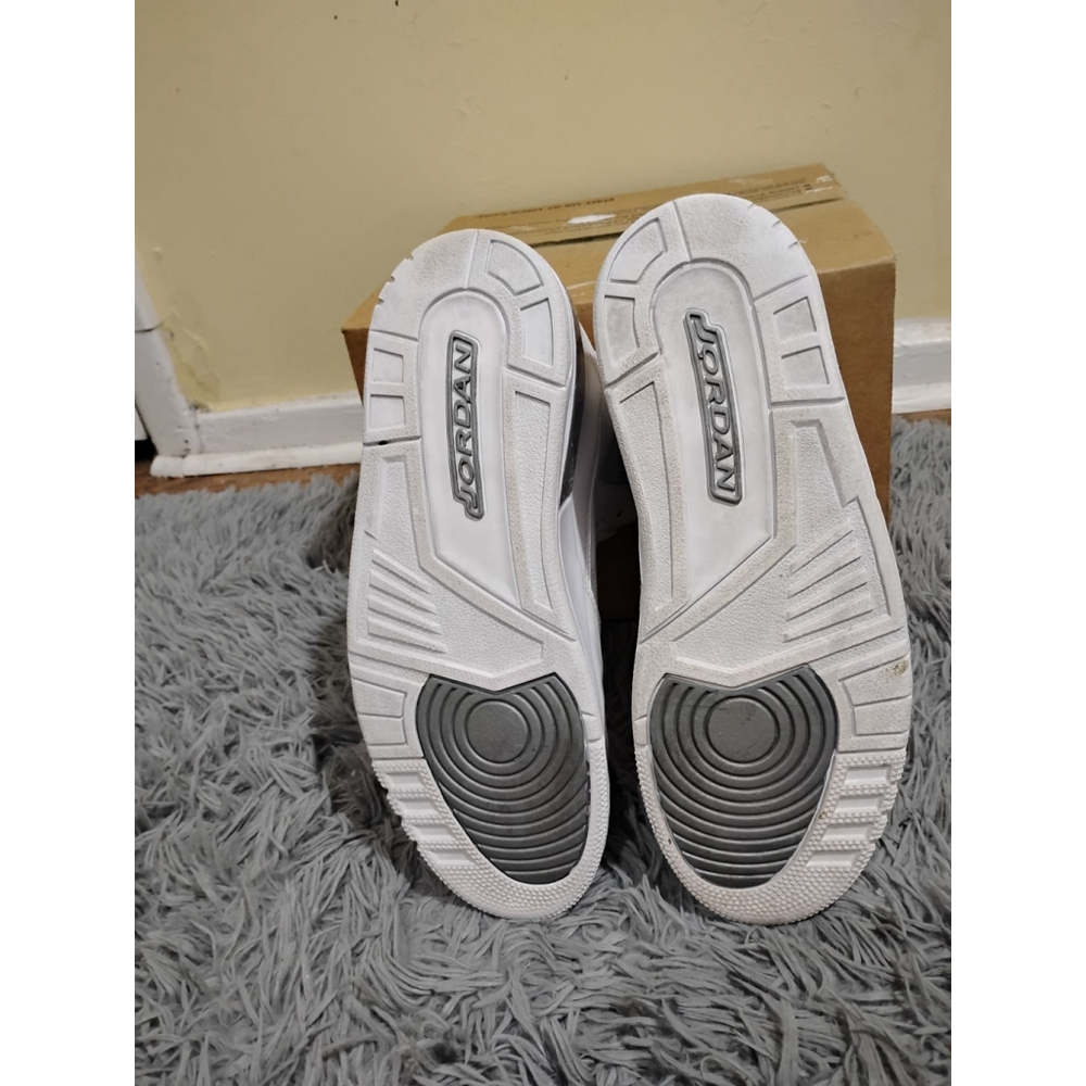Nike Air Jordan(2013) Flight SC-3 Men Size 11.5 White Silver Sneakers 629877-100 - Picture 7 of 12